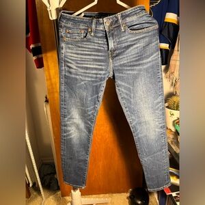 American Eagle Outfitters Blue Athletic Skinny Jeans